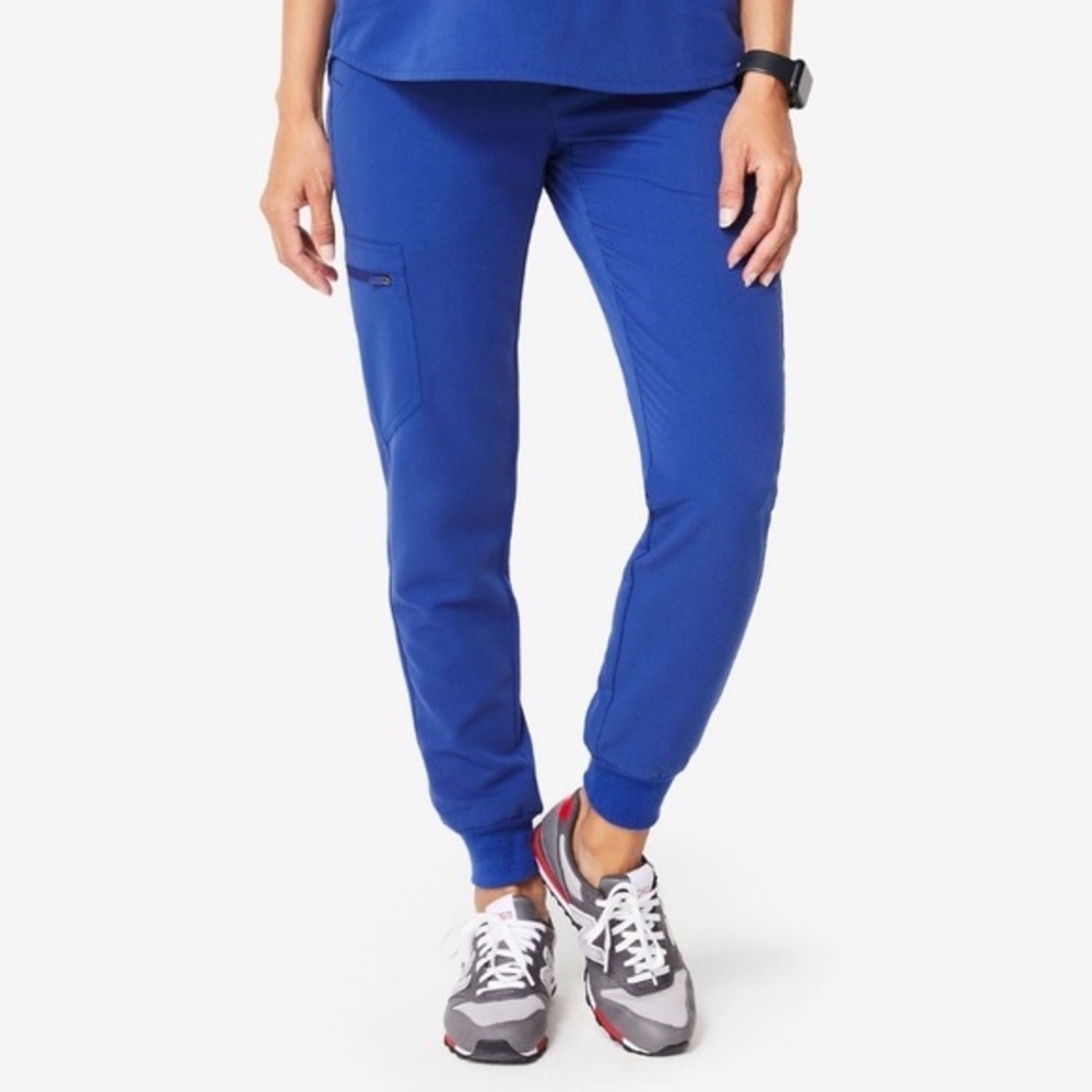 Figs winning blue Zamora scrub bottoms - large, regular length joggers